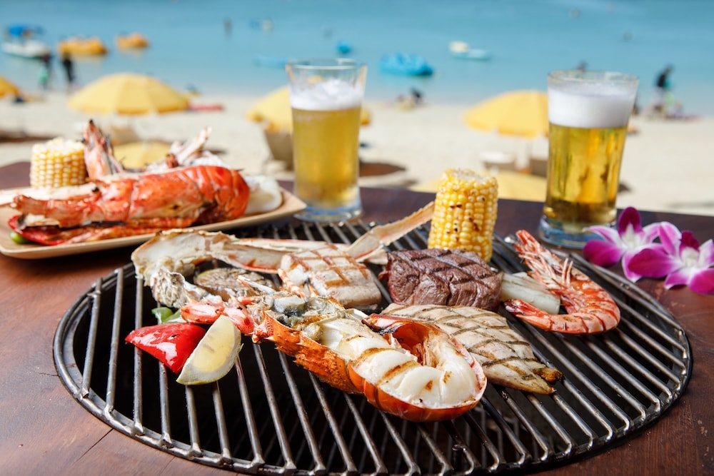 屋外ダイニングエリア