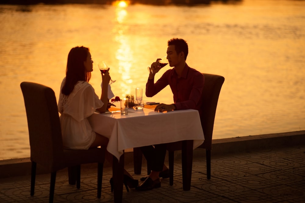 屋外ダイニングエリア
