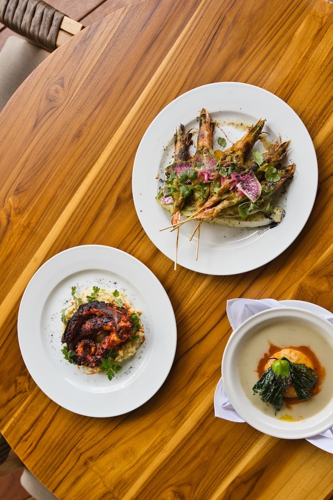 屋外ダイニングエリア