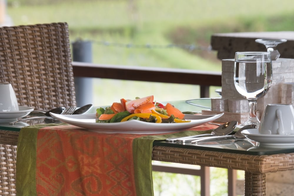 屋外ダイニングエリア