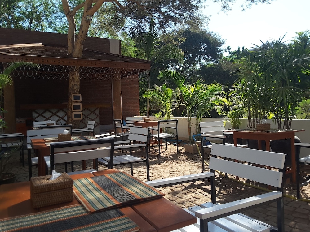 屋外ダイニングエリア