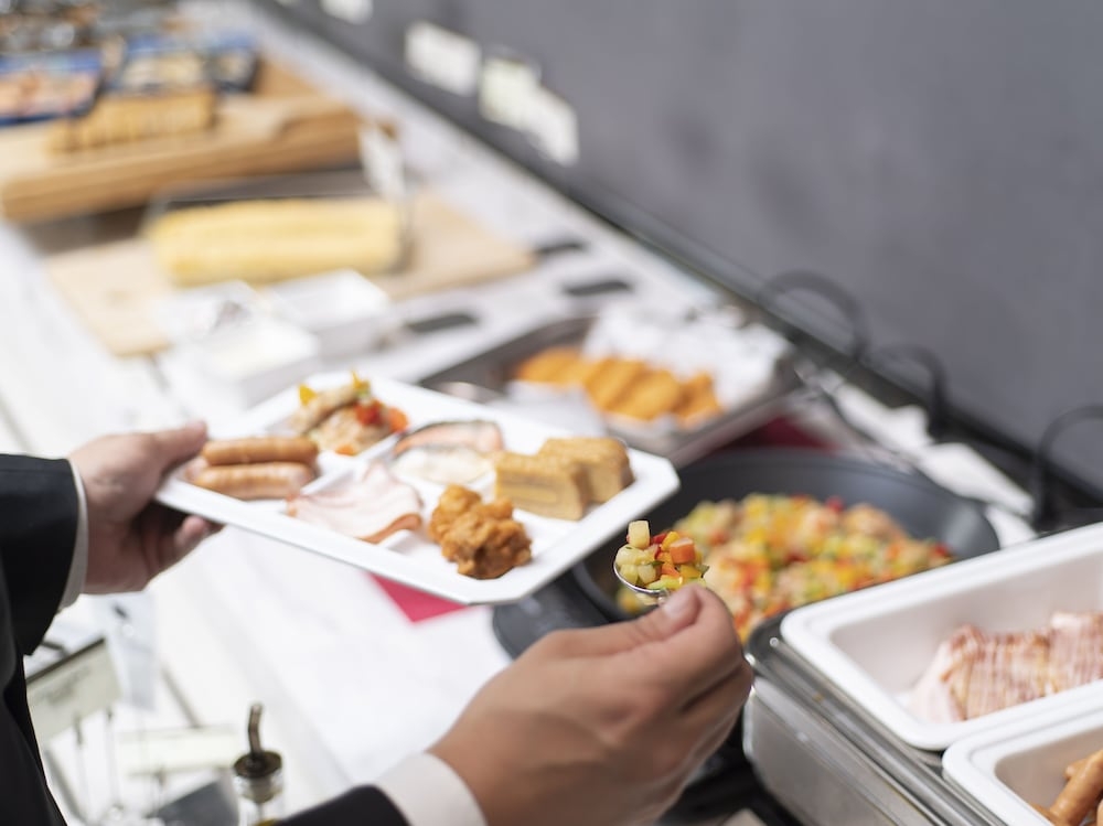 朝食ビュッフェ