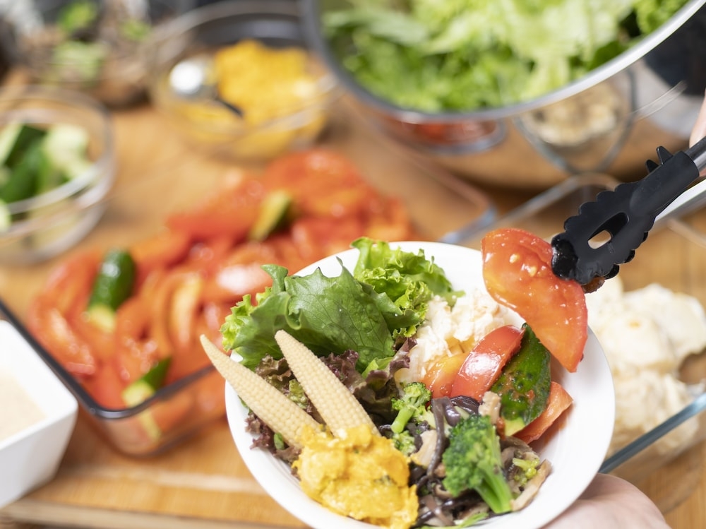 朝食ビュッフェ