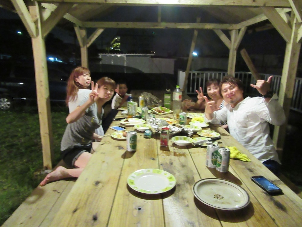 屋外ダイニングエリア