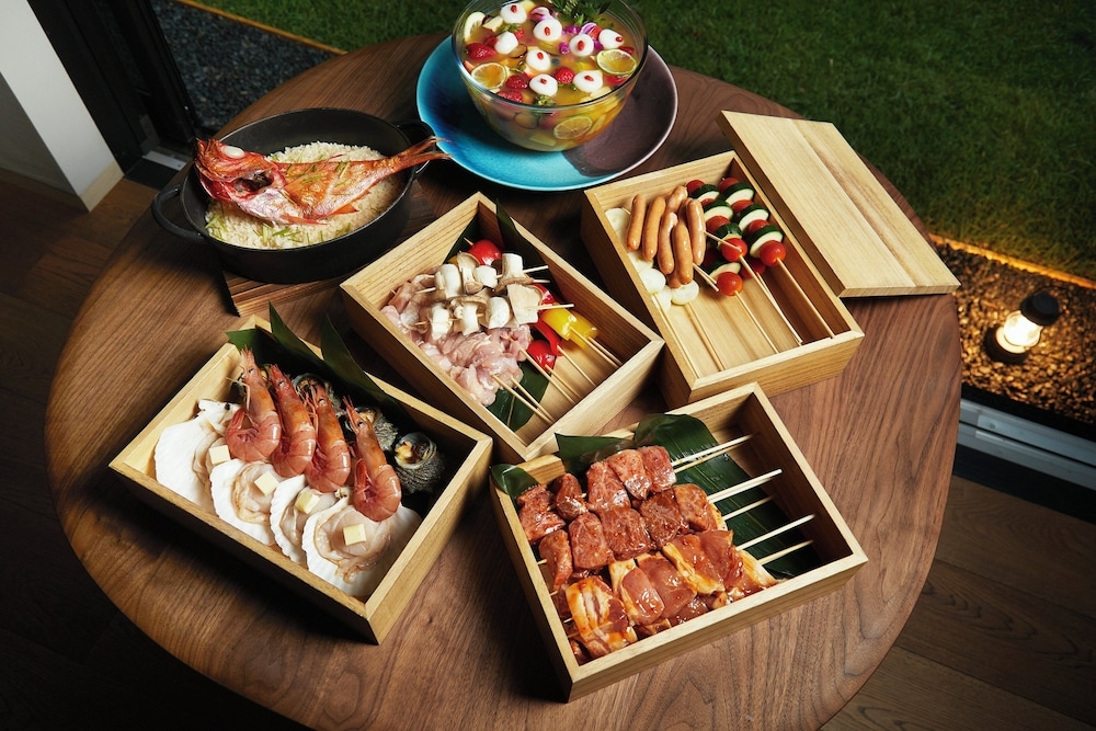 屋外ダイニングエリア