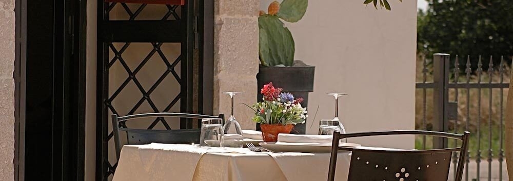 屋外ダイニングエリア