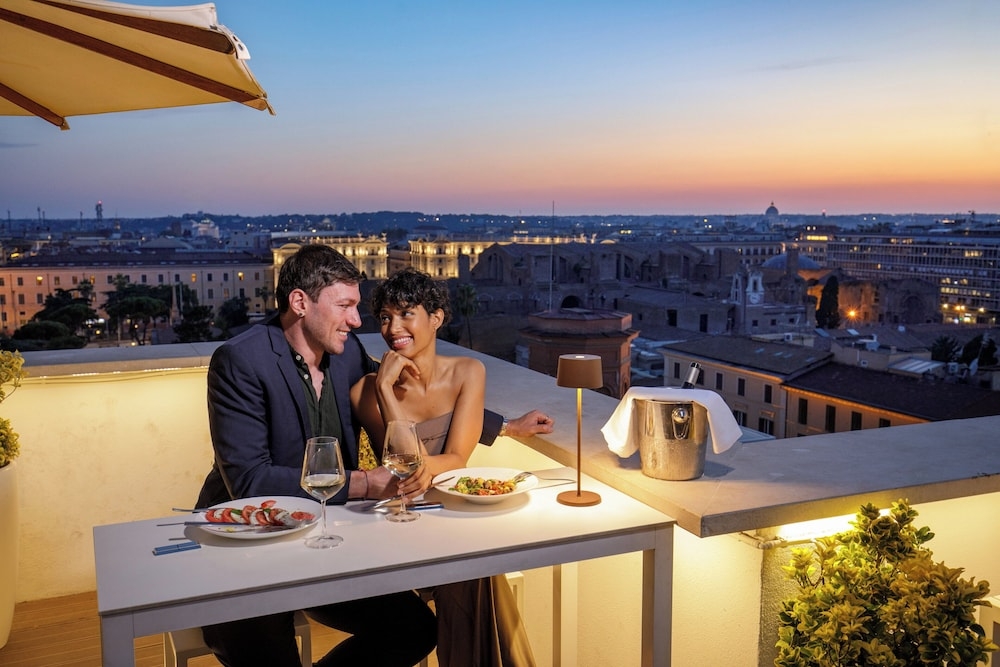 屋外ダイニングエリア