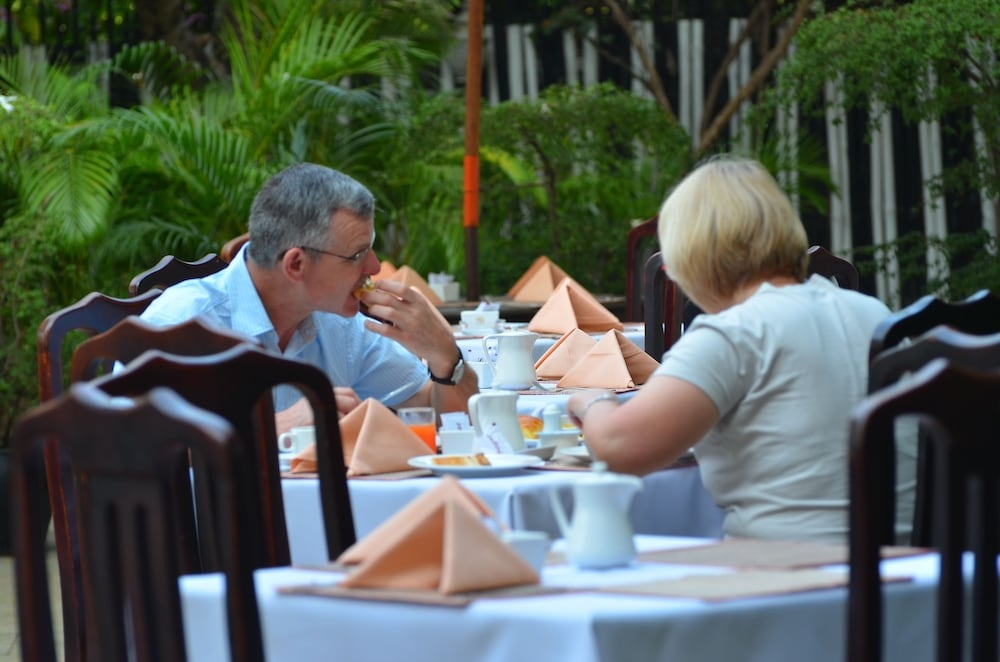 屋外ダイニングエリア