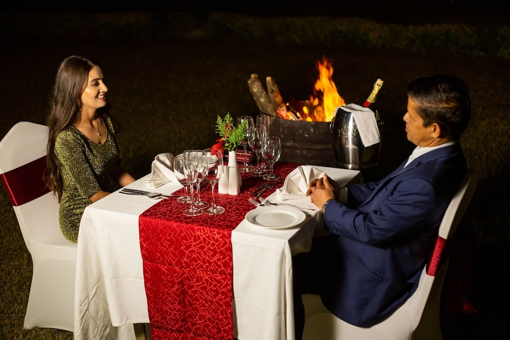 屋外ダイニングエリア