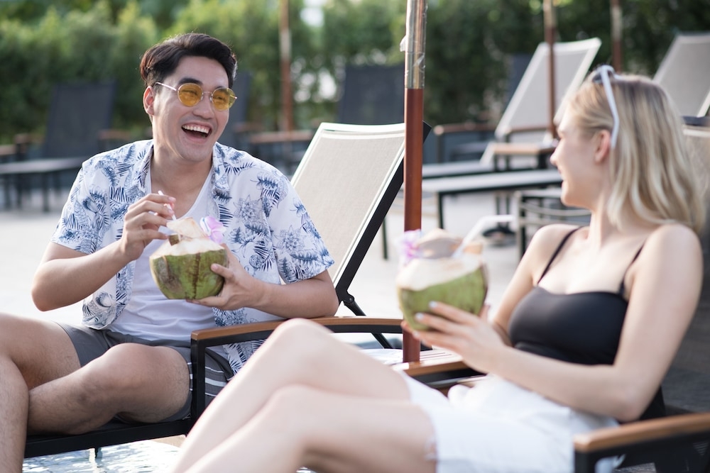 屋外ダイニングエリア