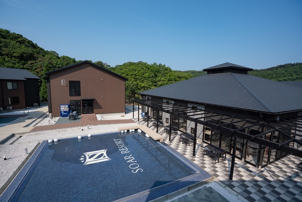 屋外ダイニングエリア