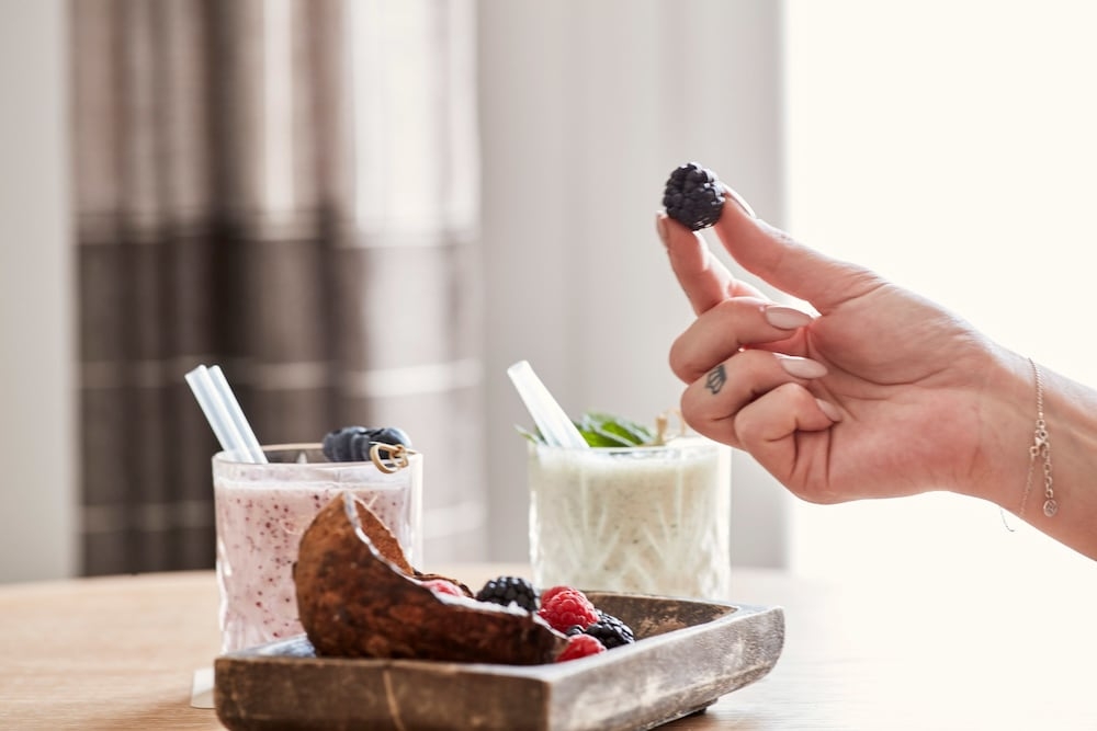 客室内のダイニングエリア