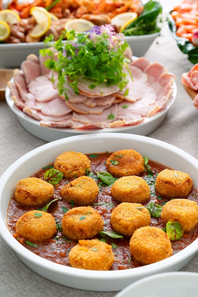 朝食ビュッフェ