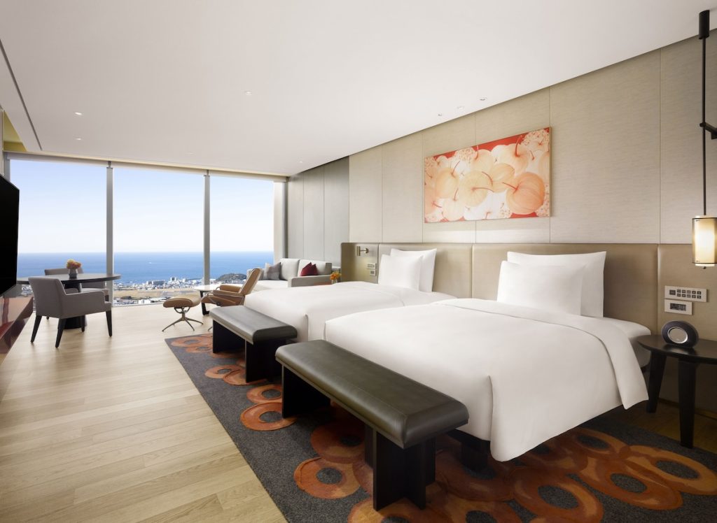 済州島の温水プール付きホテル