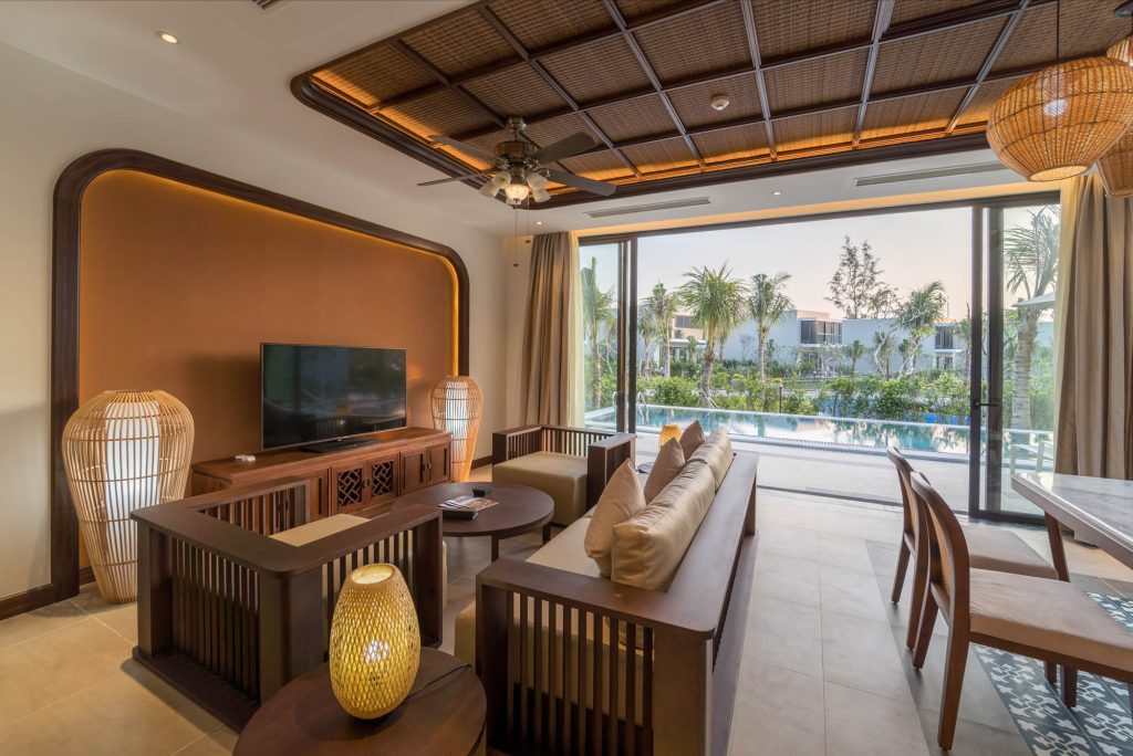 フーコックのプール付きヴィラ